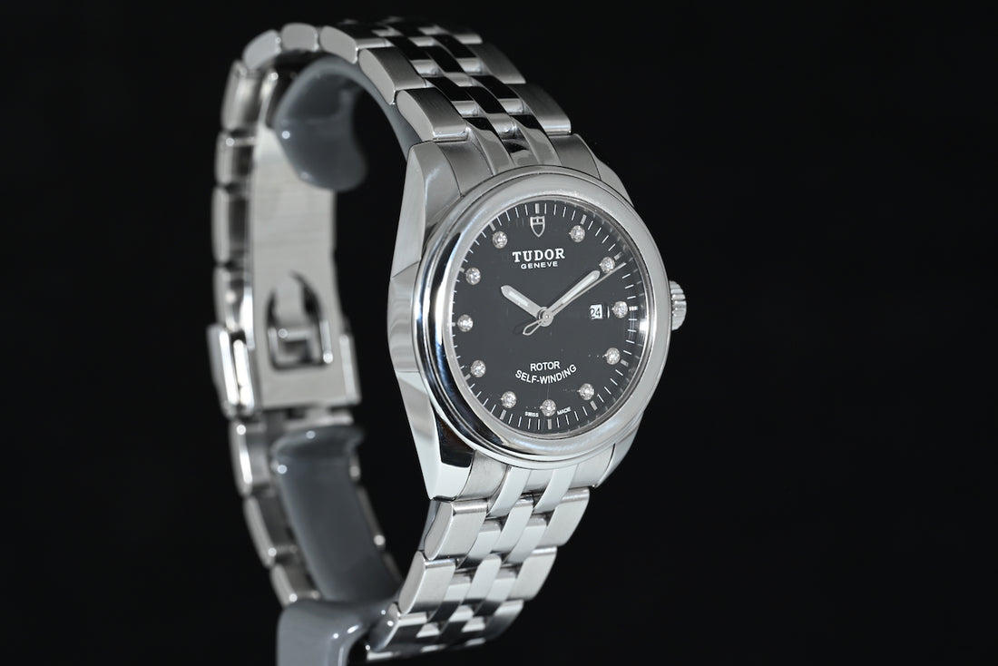 TUDOR | GLAMOUR Date Diamonds, 31 mm, Steel, Automatic, Tudor Warranty, 2014