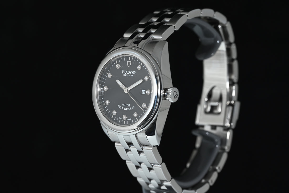 TUDOR | GLAMOUR Date Diamonds, 31 mm, Steel, Automatic, Tudor Warranty, 2014