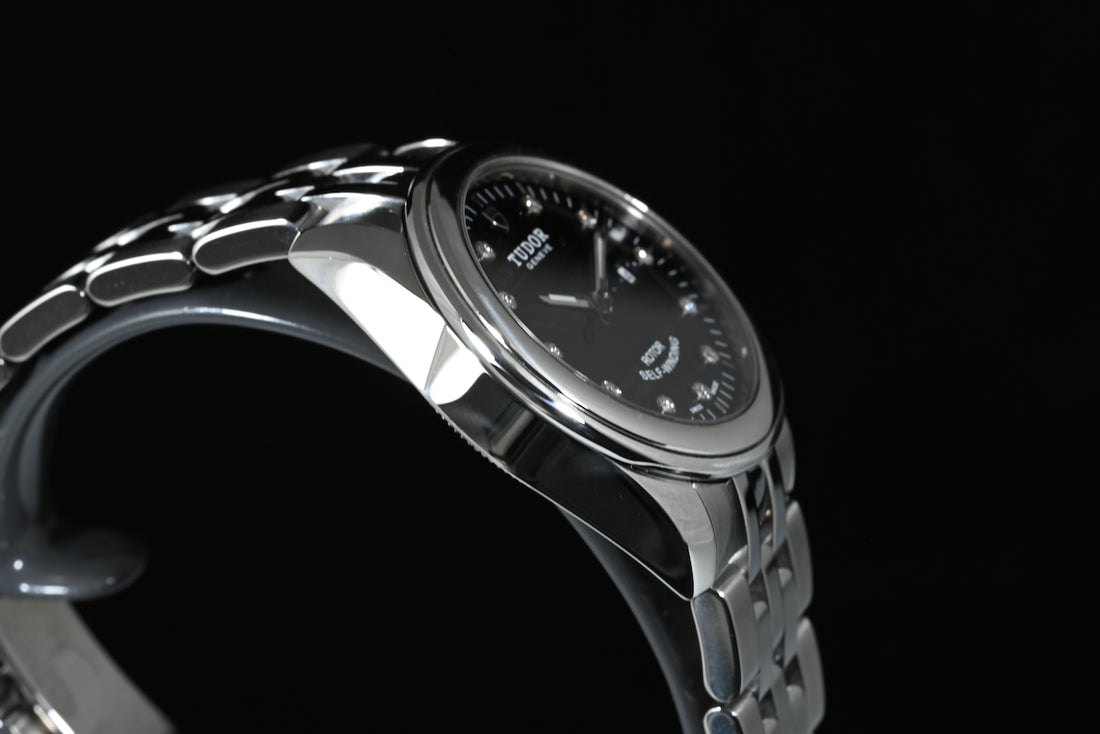TUDOR | GLAMOUR Date Diamonds, 31 mm, Steel, Automatic, Tudor Warranty, 2014