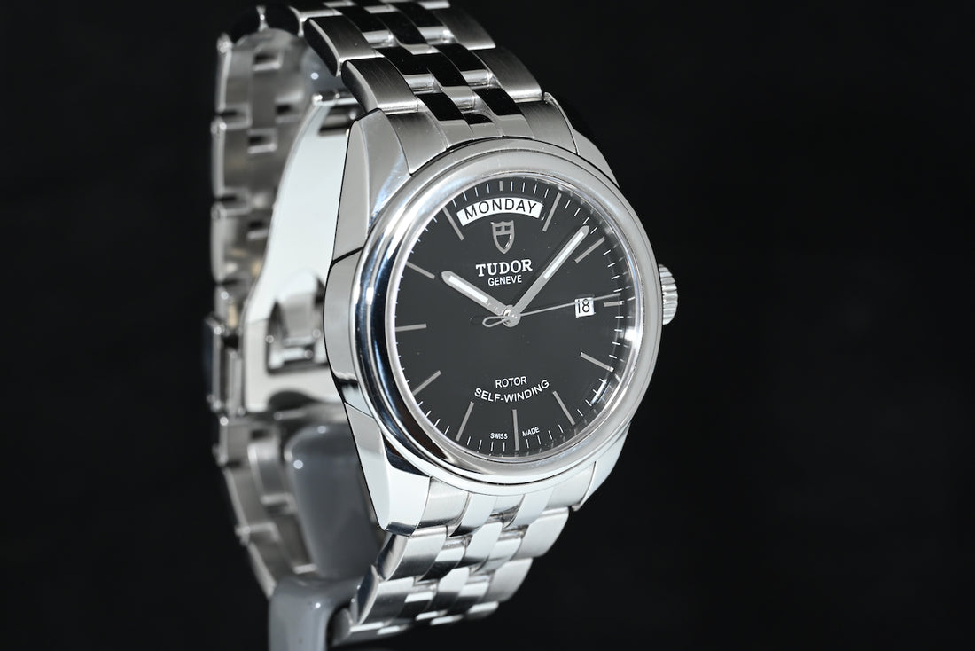 TUDOR | Glamour Day-Date Ref. 56000, Steel, 39 mm | Tudor Warranty, 2015