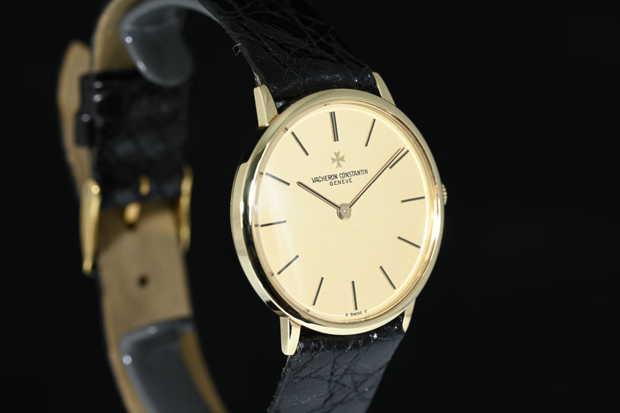 VACHERON CONSTANTIN | Patrimony Classic, 18 kt yellow gold. 31 mm. Manual winding Box and papers, 1981 Ref. 39015