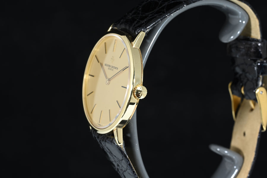 VACHERON CONSTANTIN | Patrimony Classic, 18 kt yellow gold. 31 mm. Manual winding Box and papers, 1981 Ref. 39015