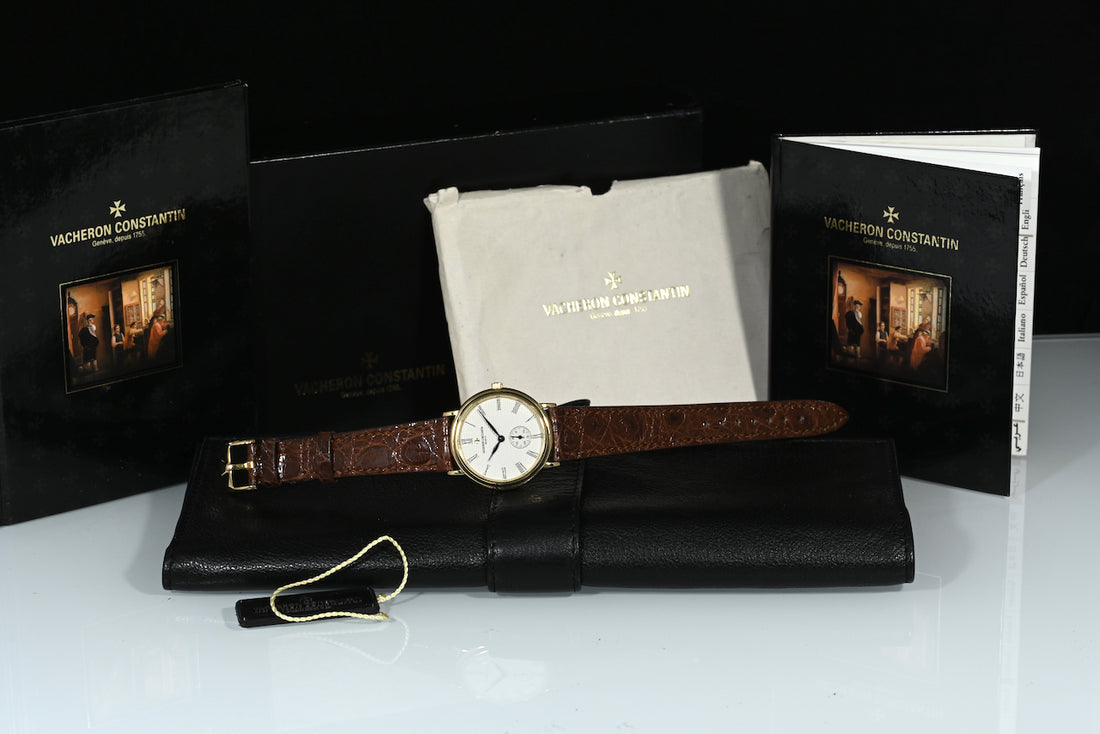 VACHERON CONSTANTIN | Patrimony 92238, Oro giallo 18 kt. 34 mm. Carica manuale Ref. 92238 Scatola e Garanzia Anni ‘90