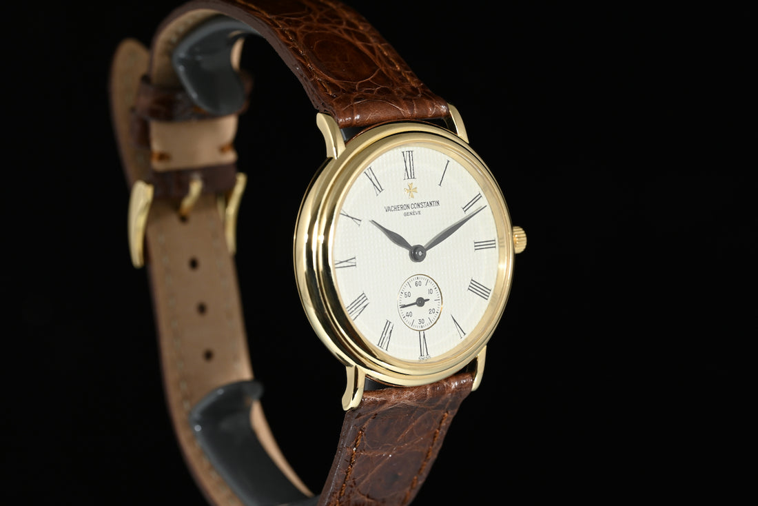 VACHERON CONSTANTIN | Patrimony 92238, Oro giallo 18 kt. 34 mm. Carica manuale Ref. 92238 Scatola e Garanzia Anni ‘90