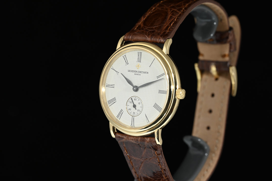 VACHERON CONSTANTIN | Patrimony 92238, Oro giallo 18 kt. 34 mm. Carica manuale Ref. 92238 Scatola e Garanzia Anni ‘90