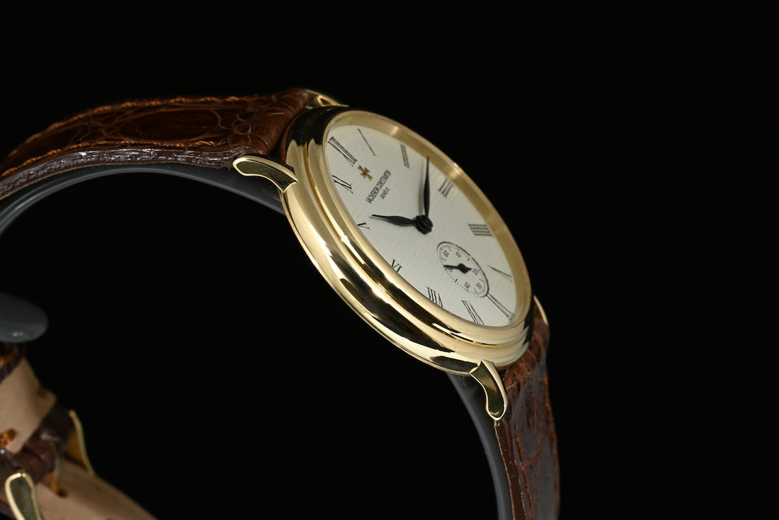 VACHERON CONSTANTIN | Patrimony 92238, Oro giallo 18 kt. 34 mm. Carica manuale Ref. 92238 Scatola e Garanzia Anni ‘90
