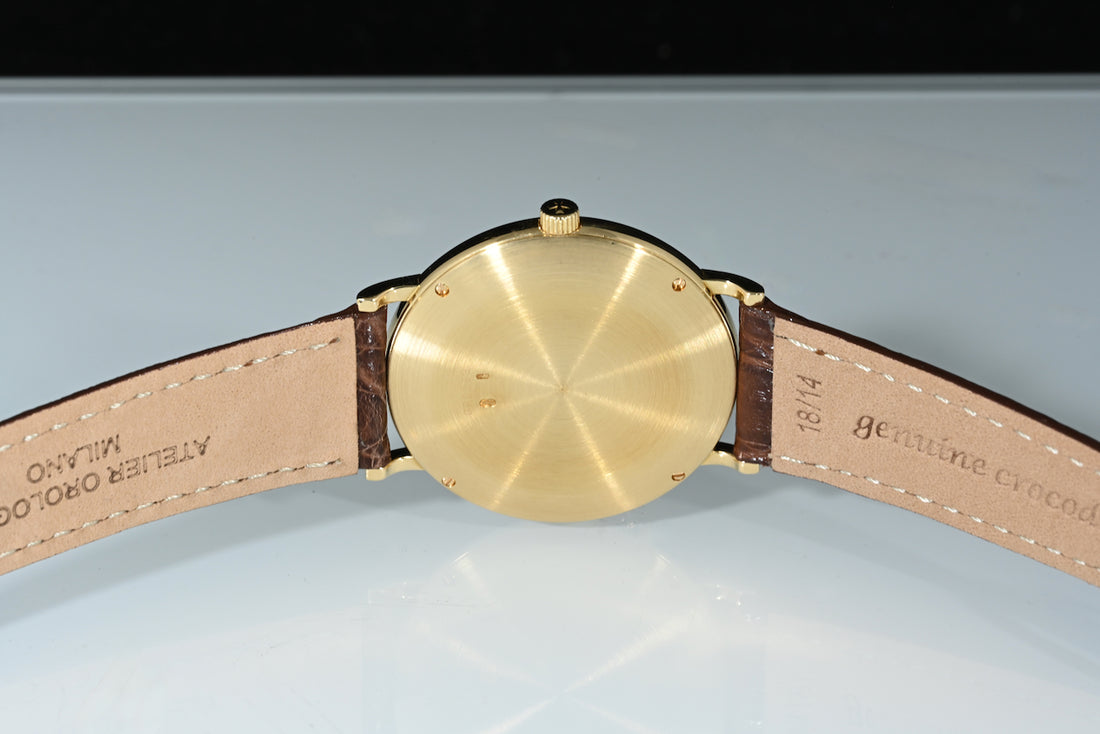 VACHERON CONSTANTIN | Patrimony 92238, Oro giallo 18 kt. 34 mm. Carica manuale Ref. 92238 Scatola e Garanzia Anni ‘90