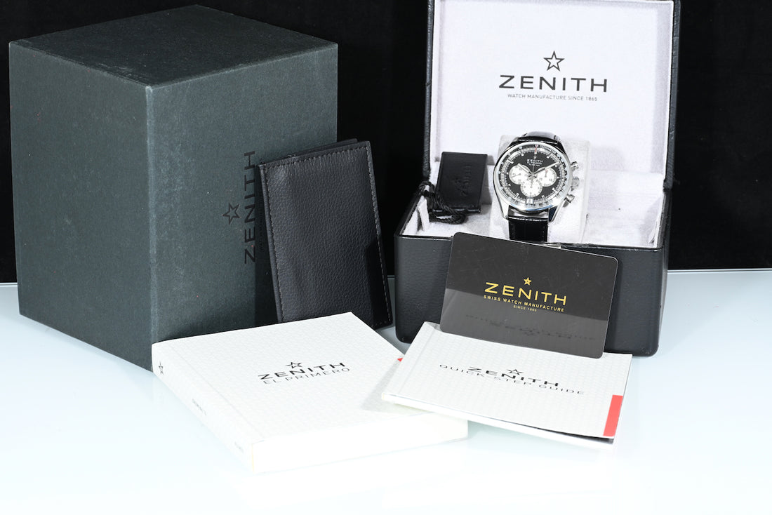 ZENITH | El Primero Automatic 36,000 VPH Black dial, 42 mm. Box and Papers, 2014