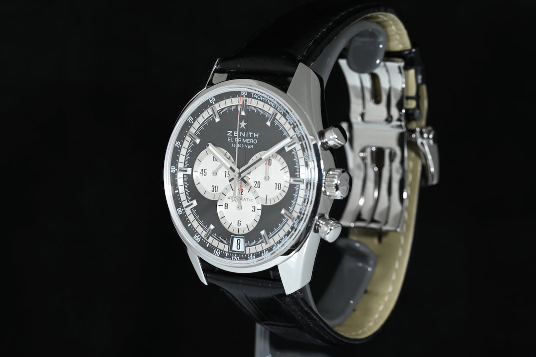 ZENITH | El Primero Automatic 36,000 VPH Black dial, 42 mm. Box and Papers, 2014