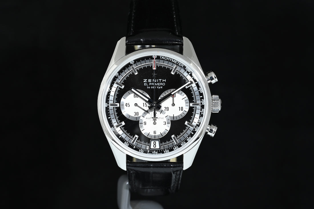 ZENITH | El Primero Automatic 36,000 VPH Black dial, 42 mm. Box and Papers, 2014