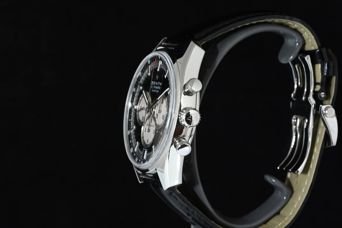 ZENITH | El Primero Automatic 36,000 VPH Black dial, 42 mm. Box and Papers, 2014