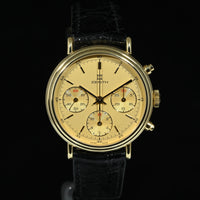 ZENITH | Tricompax 146 HP Chronograph  Oro giallo 18 Kt. Carica manuale Anni '90, 37 mm.
