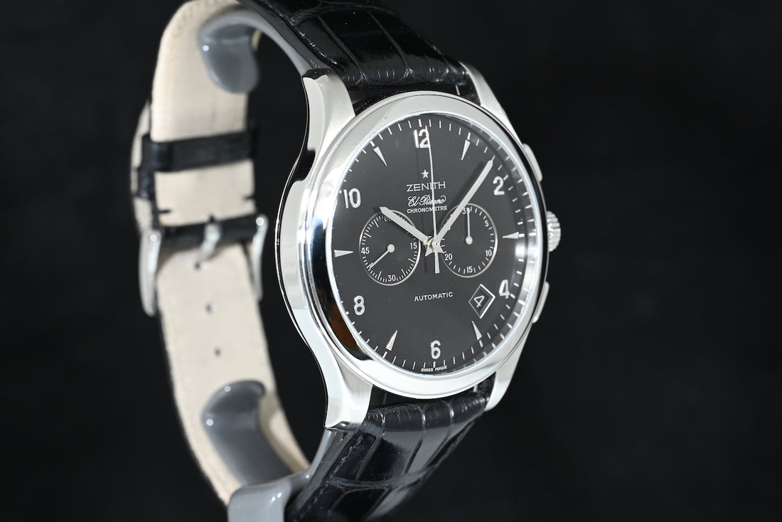 ZENITH | El Primero Chronometer Automatic Chronograph Ref. 03.0520.4002 Zenith box and papers, 2004 steel 44 mm.