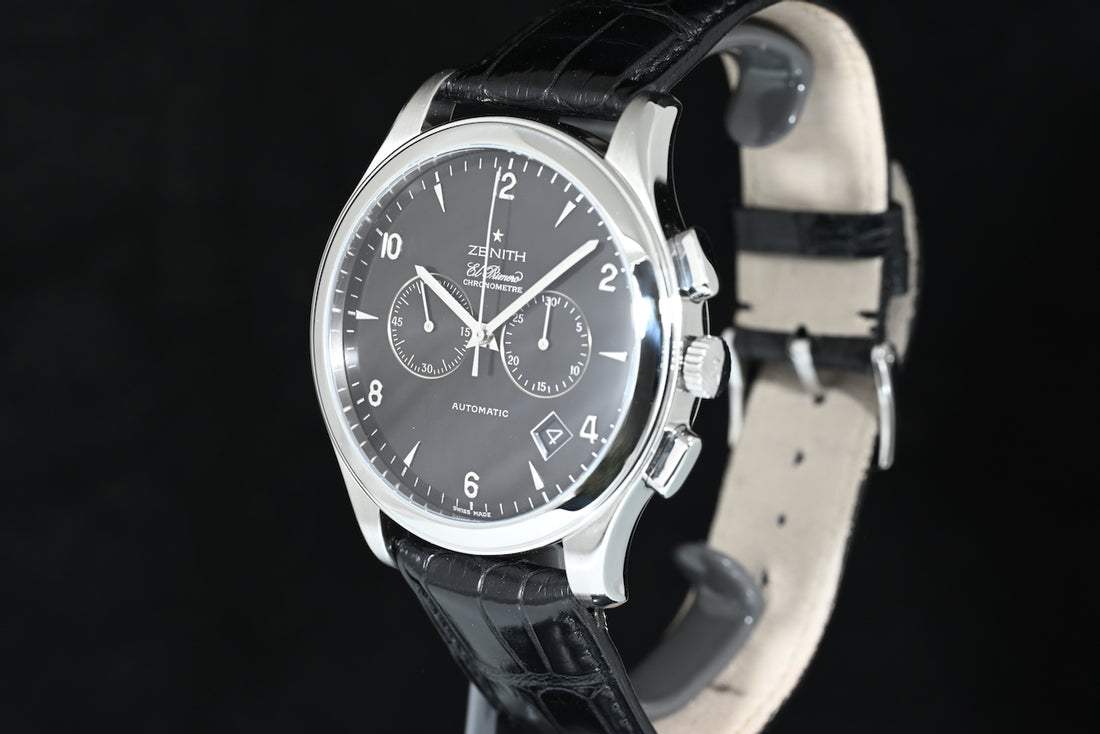 ZENITH | El Primero Chronometer Automatic Chronograph Ref. 03.0520.4002 Zenith box and papers, 2004 steel 44 mm.