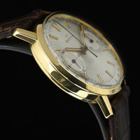 Zenith | STELLINA Chronograph watch 1960s 35 mm. Manual wind, Yellow gold